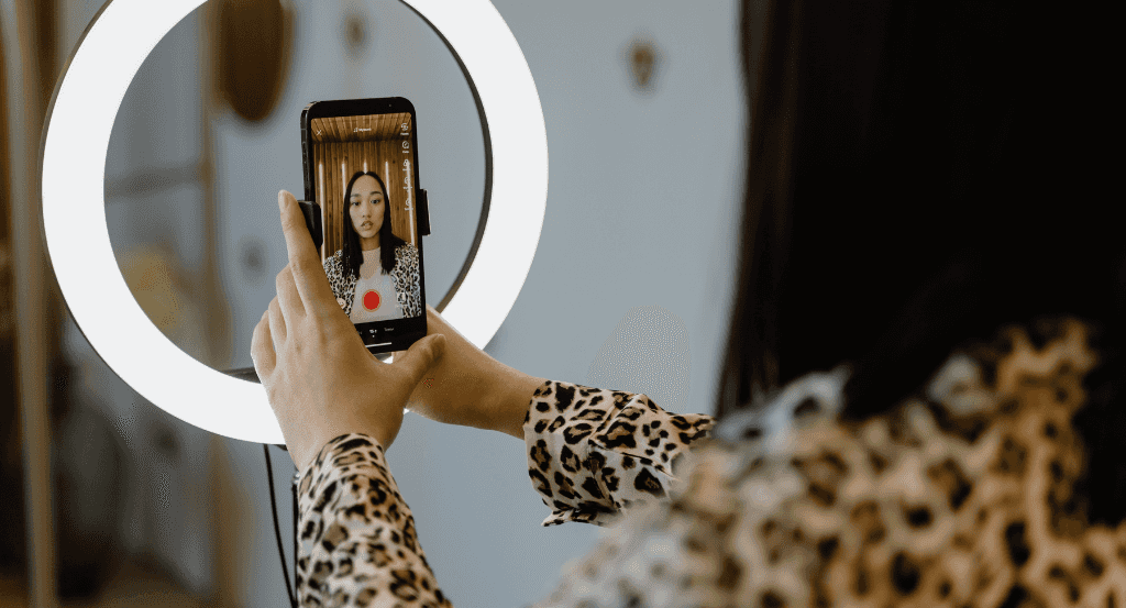 TikTok Creator Recording On Phone